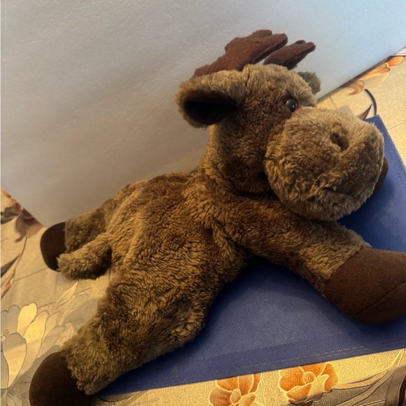 Cuddly Brown Moose Plush Toy - Picture 6 of 6
